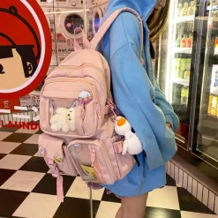Kawaii Therapy School Backpacks | Preppy Backpacks<Kawaii Korea Style Canvas Backpack – Limited Edition