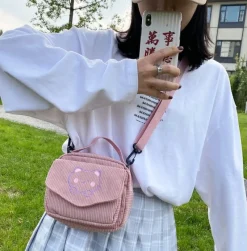 Kawaii Therapy Shoulder Bags | Mini Bags<Kawaii Korea Style Cat Shoulder Bag