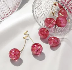 Kawaii Therapy Earrings<Kawaii Korea Style Cherry Earrings – Limited Edition