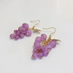 Kawaii Therapy Earrings<Kawaii Korea Style Grape Earrings – Limited Edition