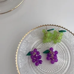 Kawaii Therapy Earrings<Kawaii Korea Style Grape Earrings – Limited Edition