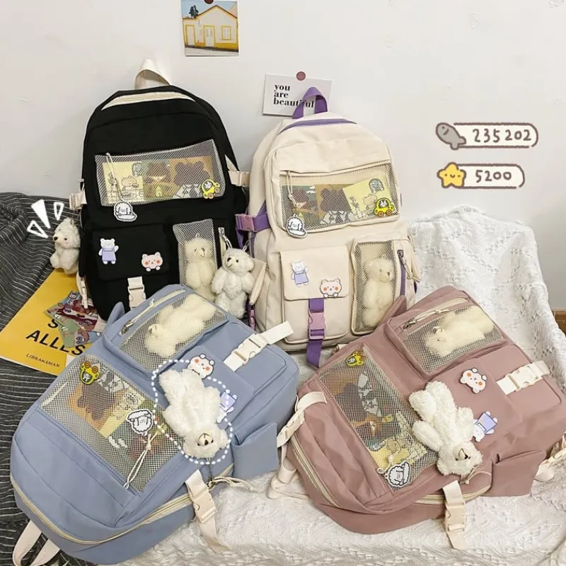 Kawaii Therapy School Backpacks | Preppy Backpacks<Kawaii Korea Style Large Capacity Multipocket Backpack