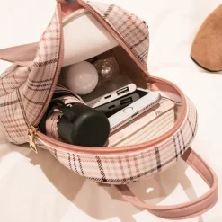 Kawaii Therapy Tote Bags | Mini Bags<Kawaii Korea Style Mini Plaid Shoulder Bag