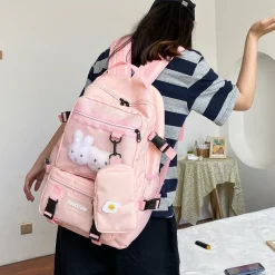 Kawaii Therapy School Backpacks | Preppy Backpacks<Kawaii Korea Style Multi-Pocket Shoulder Backpack