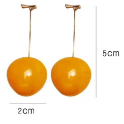 Kawaii Therapy Earrings<Kawaii Korea Style Summer Cherry Earrings