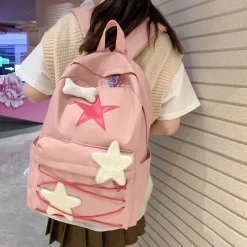 Kawaii Therapy School Backpacks | Preppy Backpacks<Kawaii Korea Style Sweet Starry Pastel Backpack