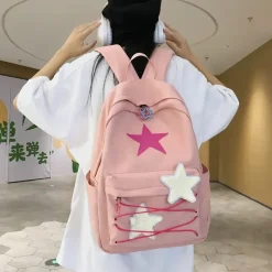 Kawaii Therapy School Backpacks | Preppy Backpacks<Kawaii Korea Style Sweet Starry Pastel Backpack