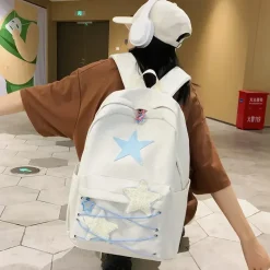 Kawaii Therapy School Backpacks | Preppy Backpacks<Kawaii Korea Style Sweet Starry Pastel Backpack