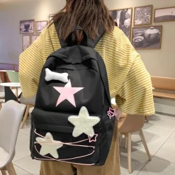 Kawaii Therapy School Backpacks | Preppy Backpacks<Kawaii Korea Style Sweet Starry Pastel Backpack