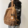 Kawaii Therapy School Backpacks | Korea Style Backpacks<Kawaii Korean Style Corduroy College Backpack