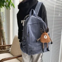 Kawaii Therapy School Backpacks | Korea Style Backpacks<Kawaii Korean Style Corduroy College Backpack