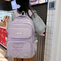 Kawaii Therapy School Backpacks | Preppy Backpacks<Kawaii Korean Style Large Capacity Pastel Backpack – Limited Edition
