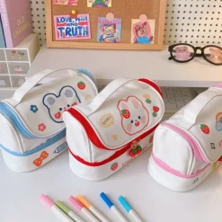 Kawaii Therapy Pencil Cases<Kawaii Large Capacity Bunny Pastel Pencil Case