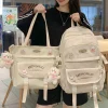 Kawaii Therapy School Backpacks | Preppy Backpacks<Kawaii Large Capacity College Fashion Backpack Set (2pcs)