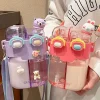 Kawaii Therapy Bottles<Kawaii Large Capacity Doubled Sided Animal Bottle