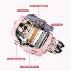Kawaii Therapy Travel Backpacks | Large Backpacks<Kawaii Large Capacity Multipocket Travel Duffel Bag