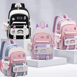 Kawaii Therapy School Backpacks | Large Backpacks<Kawaii Large Capacity Waterproof Pastel School Backpack