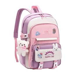 Kawaii Therapy School Backpacks | Large Backpacks<Kawaii Large Capacity Waterproof Pastel School Backpack