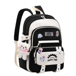 Kawaii Therapy School Backpacks | Large Backpacks<Kawaii Large Capacity Waterproof Pastel School Backpack