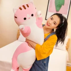 Kawaii Therapy Cute Stuffed Animals | Giant Stuffed Animals<Kawaii Long Cat Pillow Plush XL (90cm)