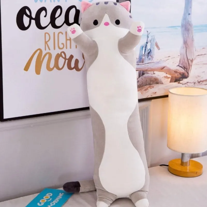Kawaii Therapy Cute Stuffed Animals | Giant Stuffed Animals<Kawaii Long Cat Pillow Plush XL (90cm)