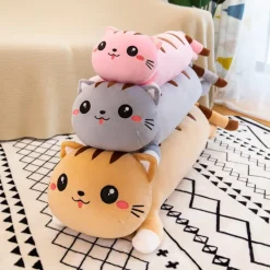 Kawaii Therapy Cute Stuffed Animals | Giant Stuffed Animals<Kawaii Long Happy Cat Pillow Plush XL (90cm)