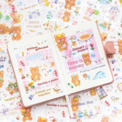 Kawaii Therapy Stickers<Kawaii Lovely Bear Harajuku Stickers (100 sheets)