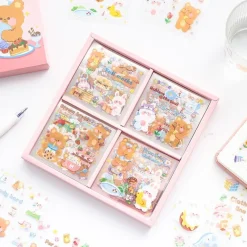Kawaii Therapy Stickers<Kawaii Lovely Bear Harajuku Stickers (100 sheets)