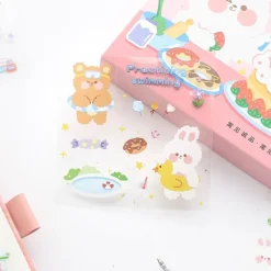 Kawaii Therapy Stickers<Kawaii Lovely Bear Harajuku Stickers (100 sheets)