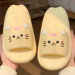 Kawaii Therapy Slippers<Kawaii Lovely Cat Pastel Slippers – Limited Edition