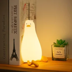 Kawaii Therapy Kawaii Lamps<Kawaii Lying Duck Silicone USB Night Lamp – Limited Edition