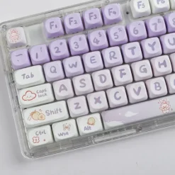 Kawaii Therapy Keyboards & Keycaps<Kawaii Mao Profile Purple Bunny Keycap Set (142 keys) – Special Edition