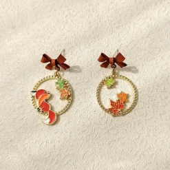 Kawaii Therapy Earrings<Kawaii Maple Fox Harajuku Earrings – Limited Edition