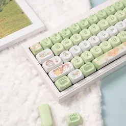 Kawaii Therapy Keyboards & Keycaps<Kawaii Matcha Puppy Pastel Mao Profile Keycaps (95 Keys)