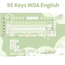 Kawaii Therapy Keyboards & Keycaps<Kawaii Matcha Puppy Pastel Mao Profile Keycaps (95 Keys)