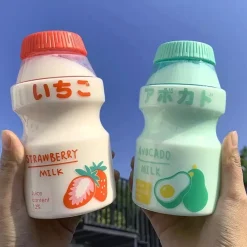 Kawaii Therapy Bottles<Kawaii Milk Fruit Plastic Bottle (480ml)