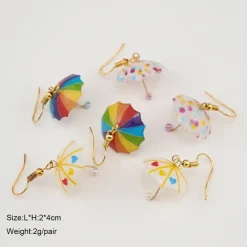 Kawaii Therapy Earrings<Kawaii Mini 3D Umbrella Earrings