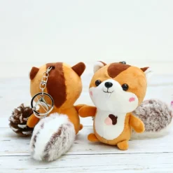 Kawaii Therapy Mini Stuffed Animals<Kawaii Mini Squirrel Keychain Pendant