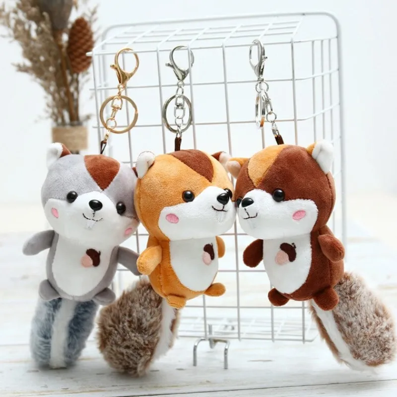 Kawaii Therapy Mini Stuffed Animals<Kawaii Mini Squirrel Keychain Pendant