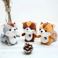 Kawaii Therapy Mini Stuffed Animals<Kawaii Mini Squirrel Keychain Pendant