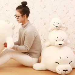 Kawaii Therapy Cute Stuffed Animals | Giant Stuffed Animals<Kawaii Mochi Seal Plush XL (80cm) – Limited Edition