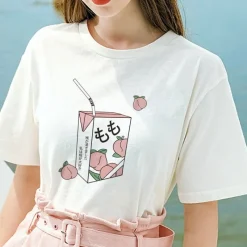 Kawaii Therapy Clothing<Kawaii Momo Peach Harajuku Shirt
