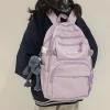 Kawaii Therapy Preppy Backpacks | Large Backpacks<Kawaii Multipocket Solid Pastel Korea Style Backpack