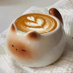 Kawaii Therapy Bottles<Kawaii Neko Cat Ceramic Cup (210ml) – Limited Edition