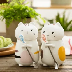 Kawaii Therapy Bottles<Kawaii Neko Cat Ceramic Mug – Limited Edition