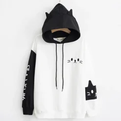 Kawaii Therapy Clothing<Kawaii Neko Cat Harajuku Hoodie – Limited Edition