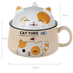 Kawaii Therapy Bottles<Kawaii Neko Cat Japanese Style Ceramic Bowl – Limited Edition