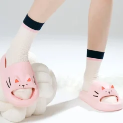 Kawaii Therapy Slippers<Kawaii Neko Cat Paw Harajuku Pastel Slippers