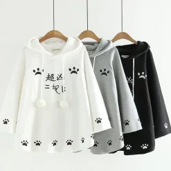Kawaii Therapy Clothing<Kawaii Neko Cat Paws Harajuku Hoodie – Special Edition