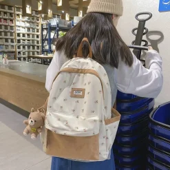 Kawaii Therapy Preppy Backpacks | Japanese Style Backpacks<Kawaii Nylon Floral Harajuku Backpack – Limited Edition